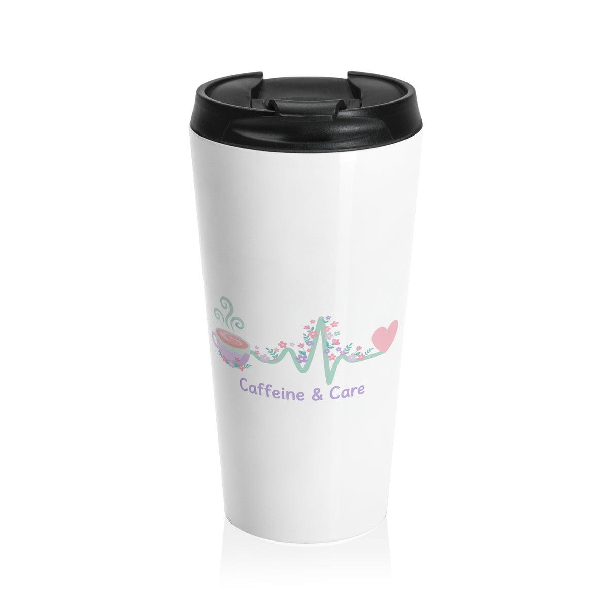 Caffeine & Care Travel Mug – 15oz