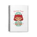 Nurse Fuel Spiral Notebook – Ruled – Red Hair / Medium Skin