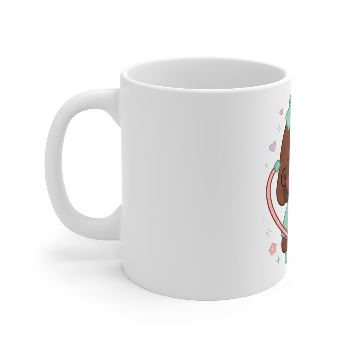 Kawaii Nurse Mug – 11oz (Brown hair / Deep skin)