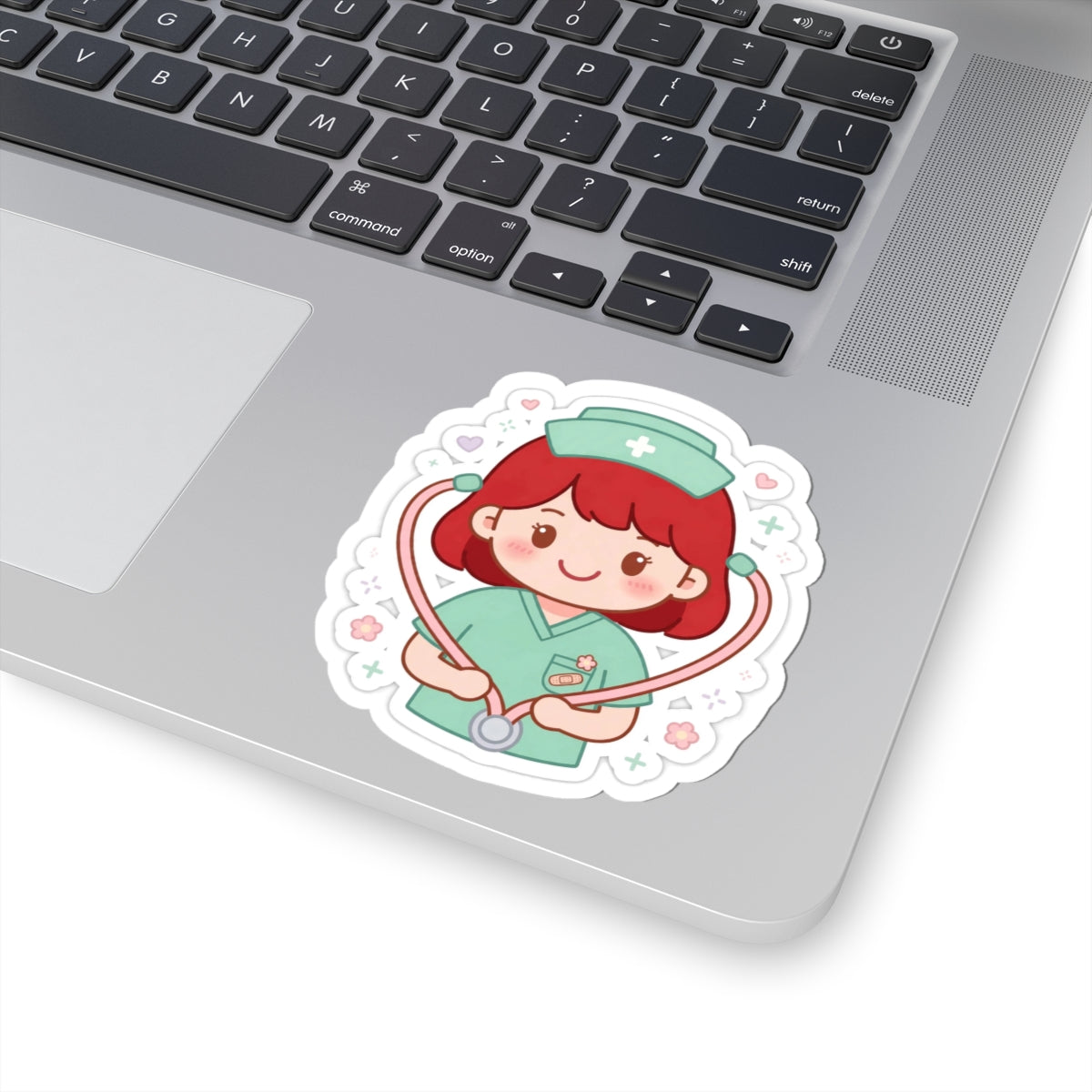 Kawaii Nurse Sticker – Red Hair / Fair Skin