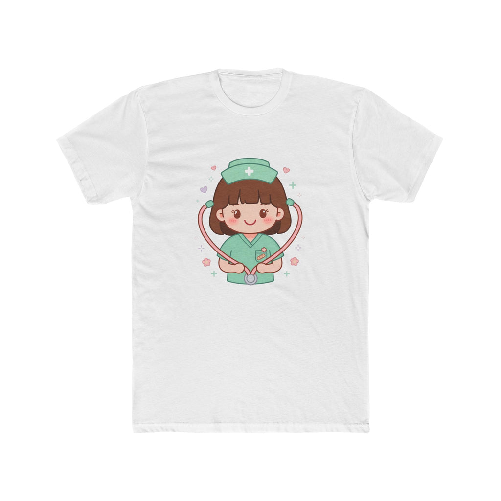 Kawaii Nurse Tee – Brown Hair / Fair Skin