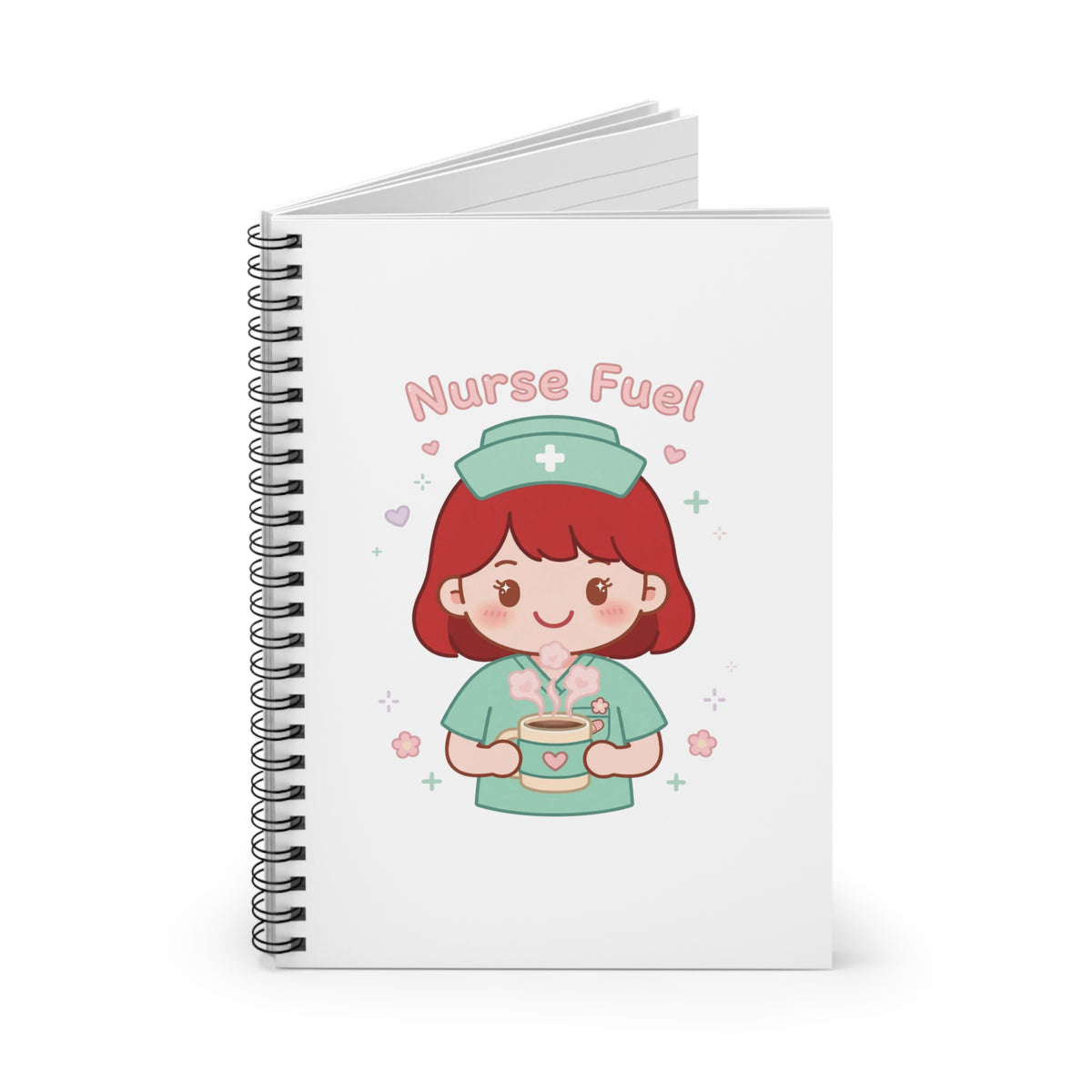 Nurse Fuel Spiral Notebook – Ruled – Red Hair / Fair Skin