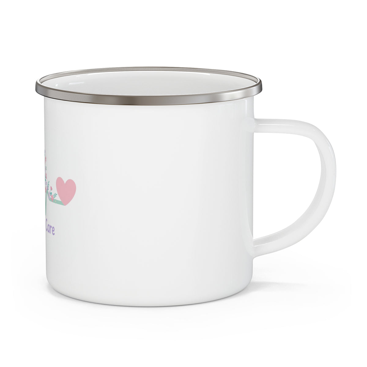 Caffeine & Care Enamel Camping Mug