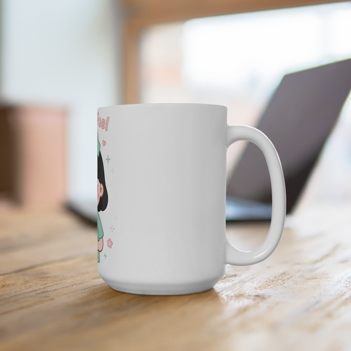 Nurse Fuel Kawaii Mug – 15oz