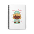 Nurse Fuel Spiral Notebook – Ruled – Blonde Hair / Deep Skin