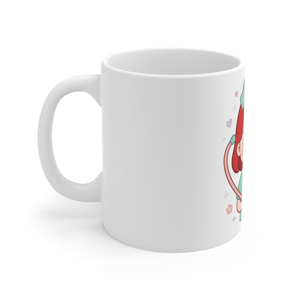 Kawaii Nurse Mug – 11oz (Red hair / Fair skin)