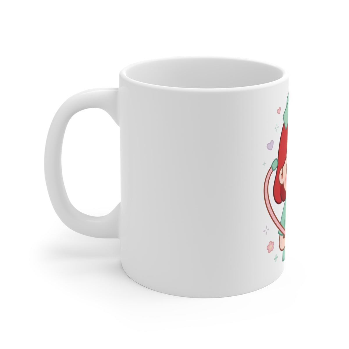 Kawaii Nurse Mug – 11oz (Red hair / Fair skin)