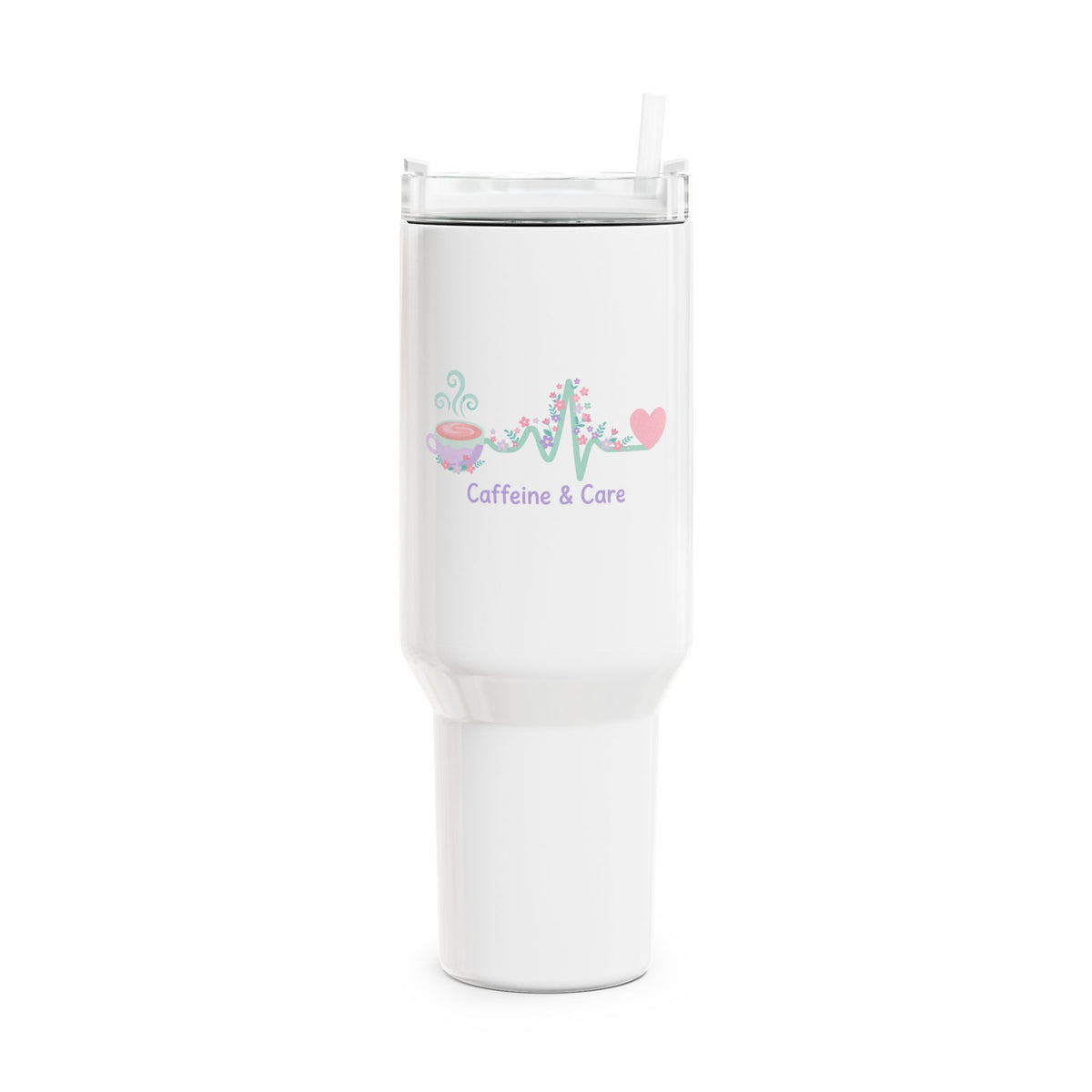 Caffeine & Care Tumbler – 40oz