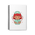 Kawaii Nurse Spiral Notebook – Ruled – Red Hair / Medium Skin