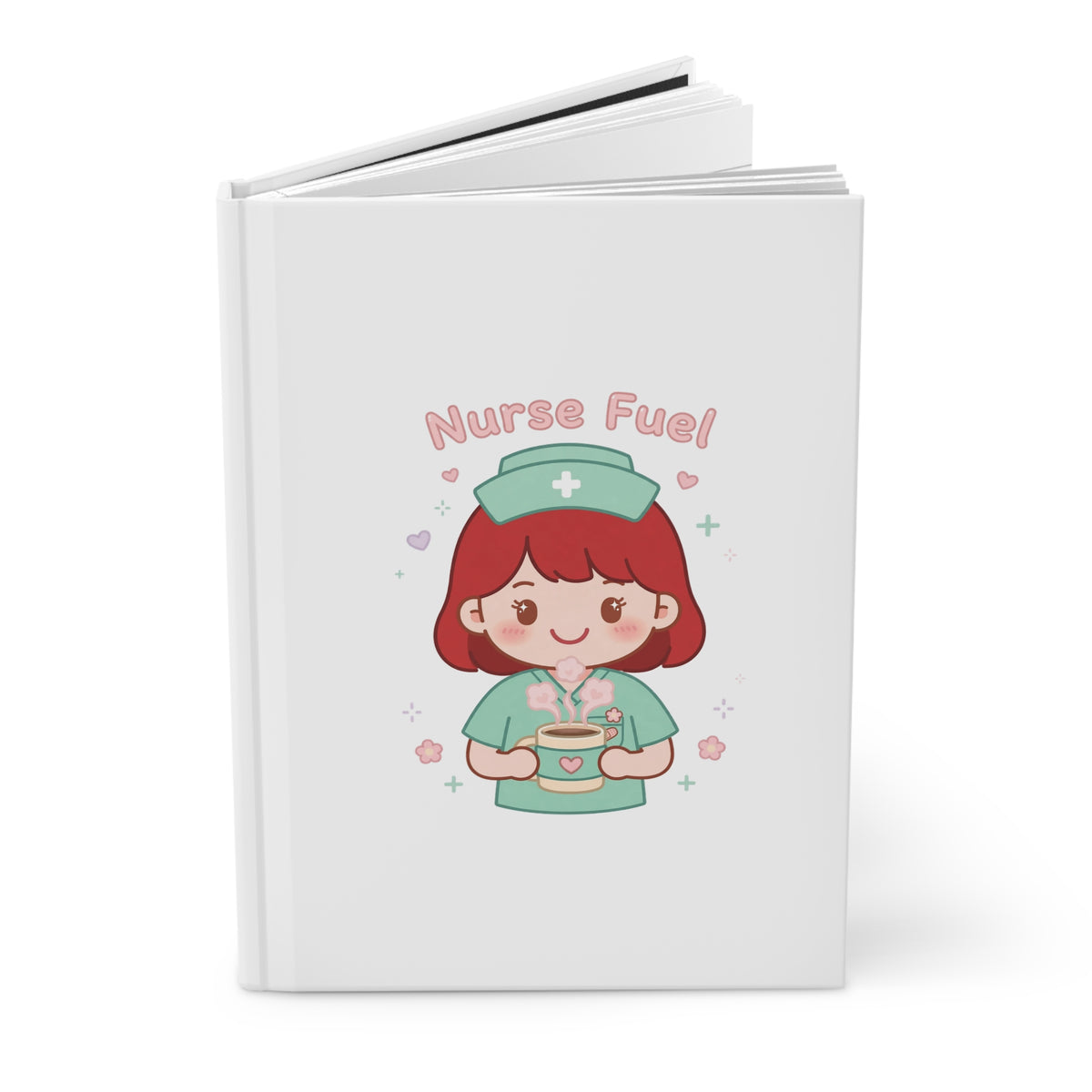 Nurse Fuel Hardcover Journal – Red Hair / Fair Skin