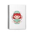 Kawaii Nurse Spiral Notebook – Ruled – Red Hair / Fair Skin