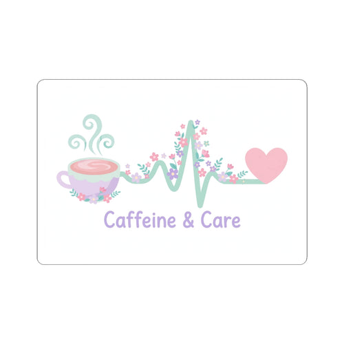 Caffeine & Care Sticker – Brand Mark