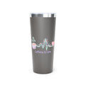 Caffeine & Care Copper Vacuum Tumbler – 22oz