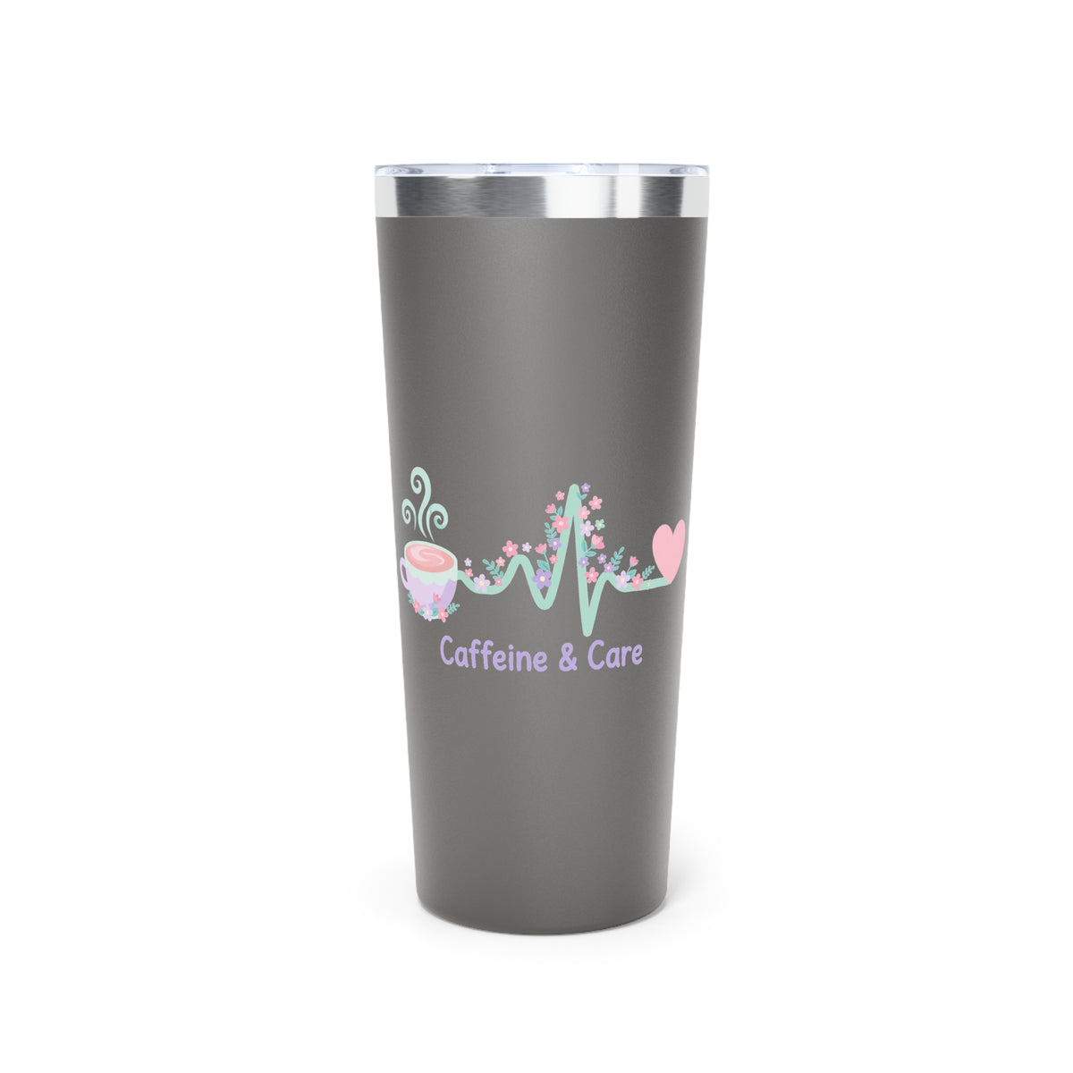 Caffeine & Care Copper Vacuum Tumbler – 22oz