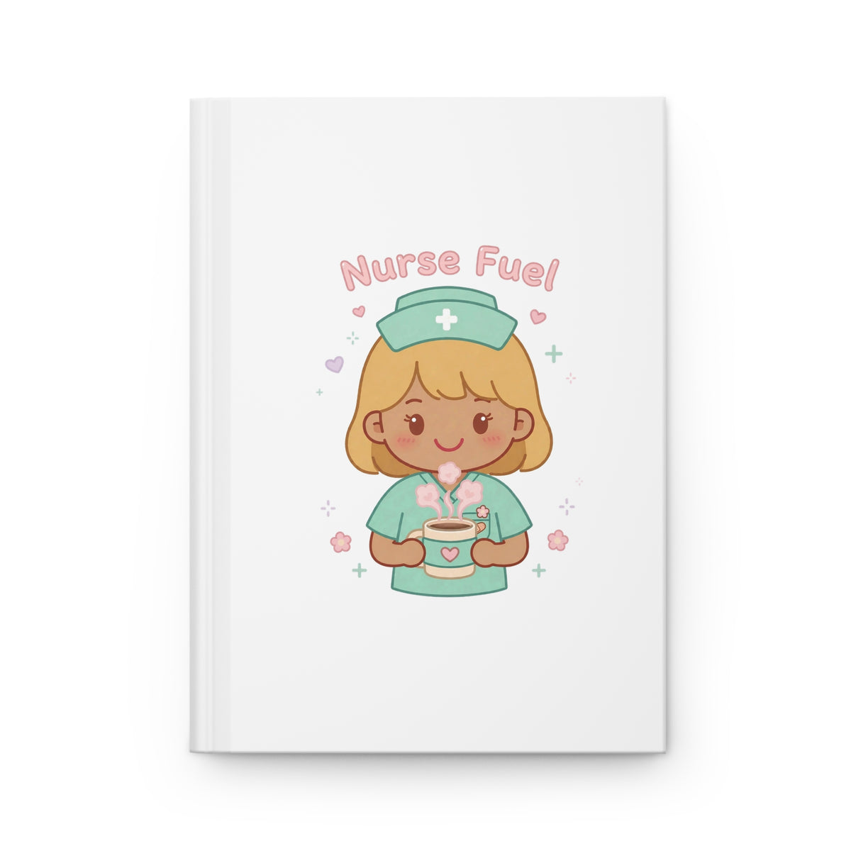 Nurse Fuel Hardcover Journal – Blonde Hair / Medium Skin