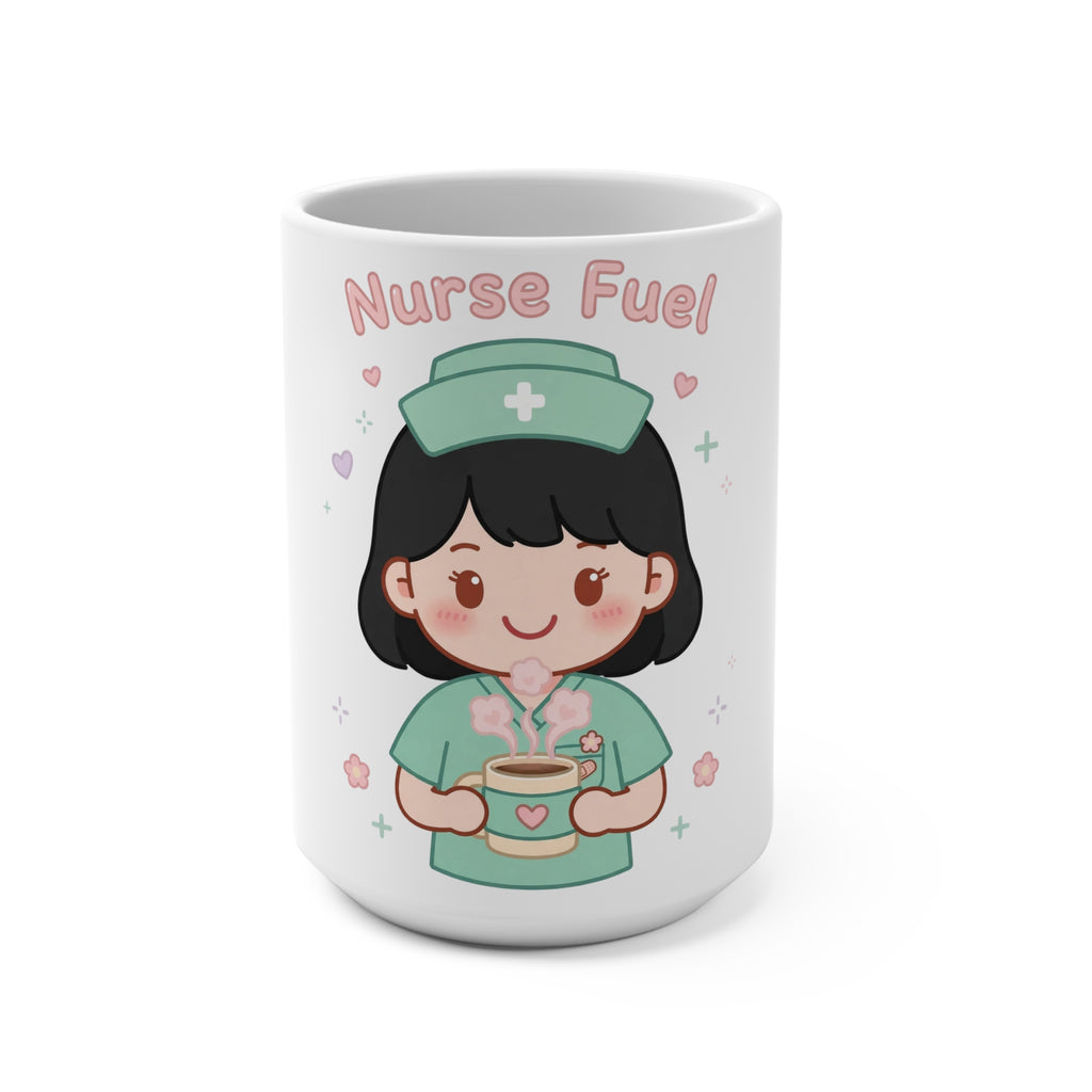 Nurse Fuel Kawaii Mug – 15oz