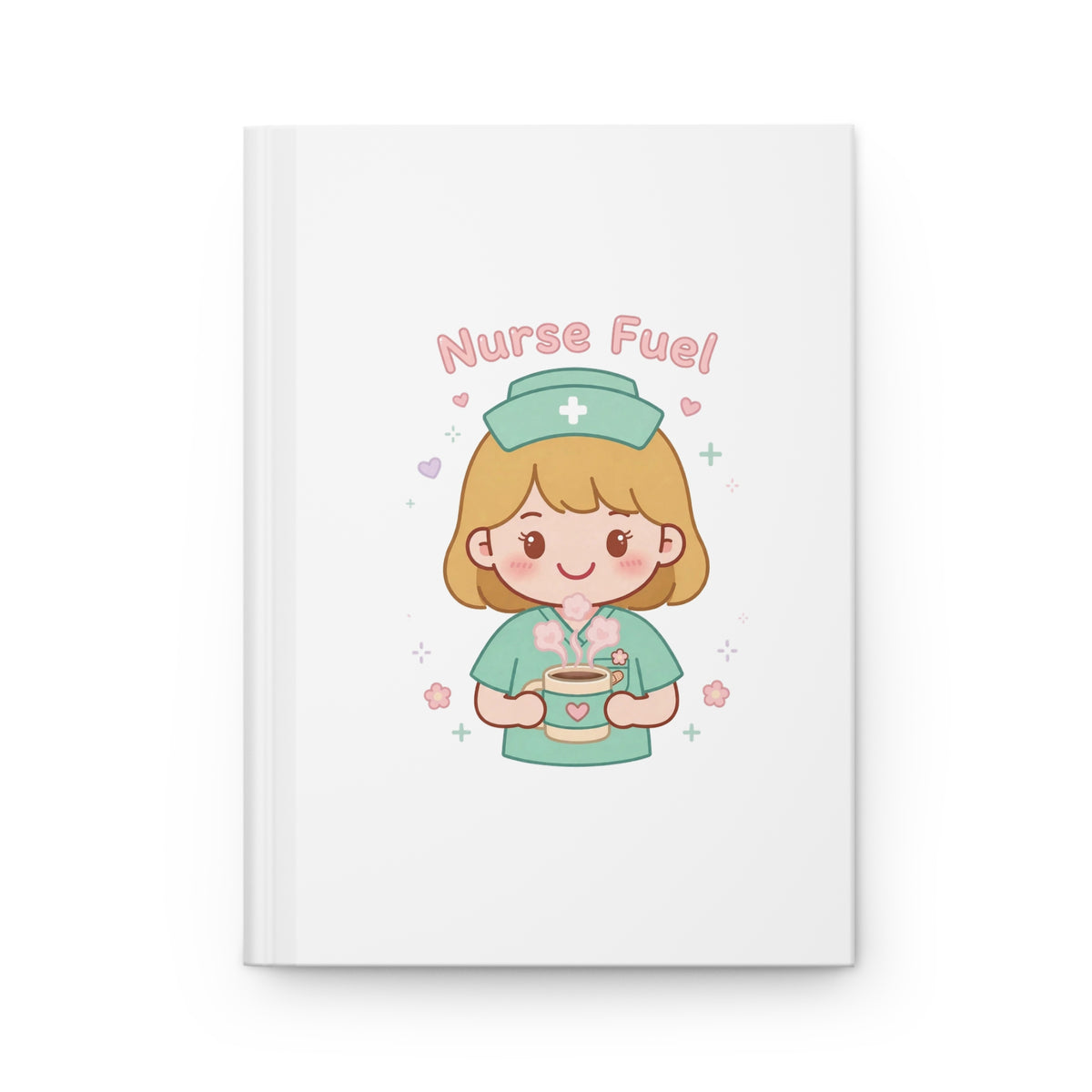 Nurse Fuel Hardcover Journal – Blonde Hair / Fair Skin
