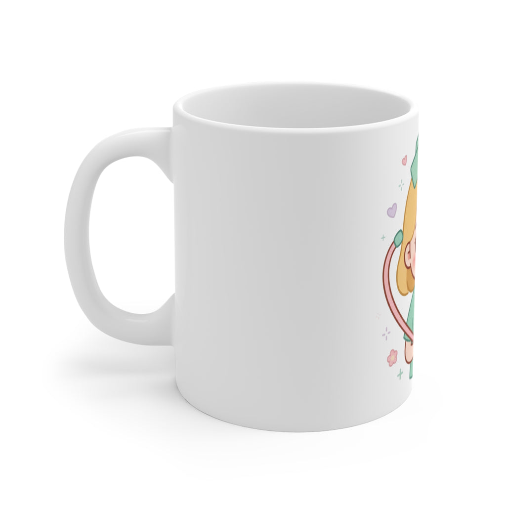 Kawaii Nurse Mug – 11oz (Blonde hair / Fair skin)