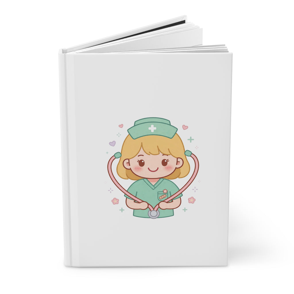 Kawaii Nurse Hardcover Journal – Blonde Hair / Fair Skin