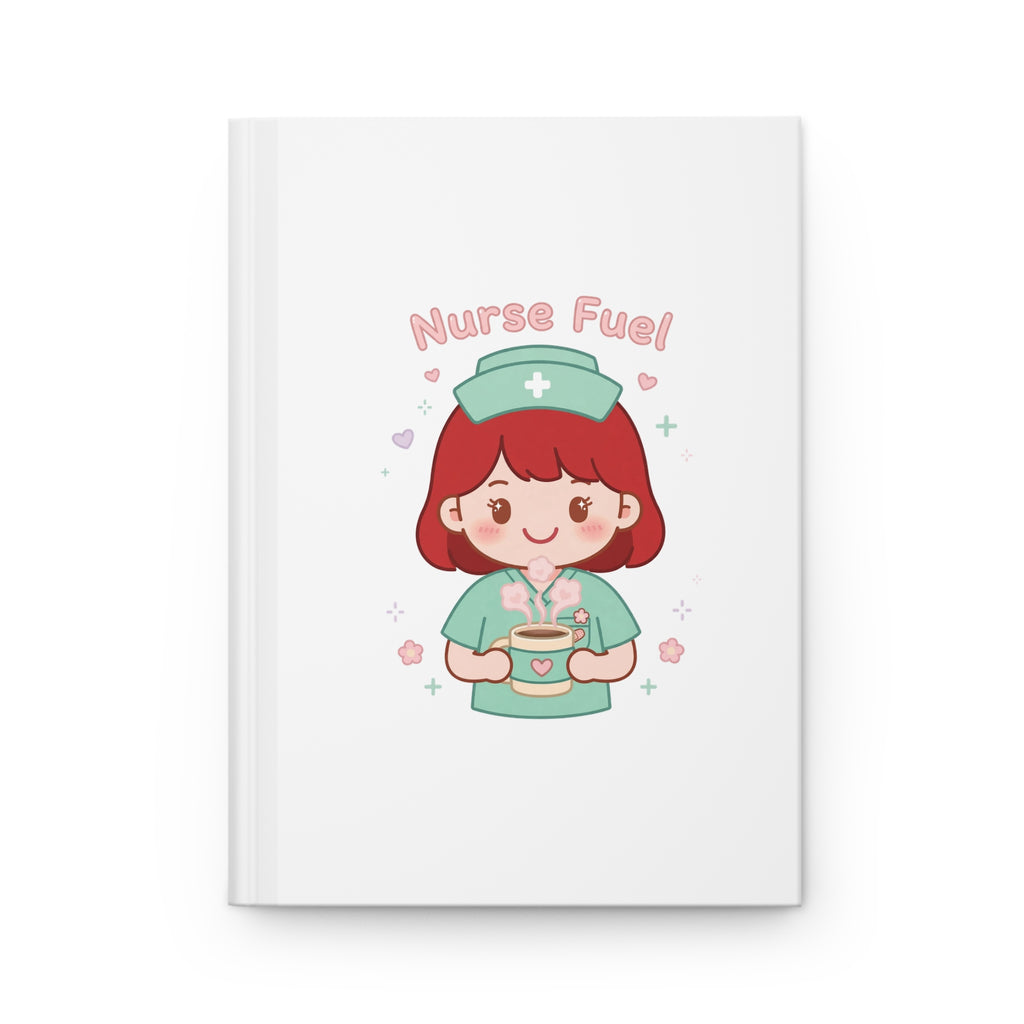 Nurse Fuel Hardcover Journal – Red Hair / Fair Skin