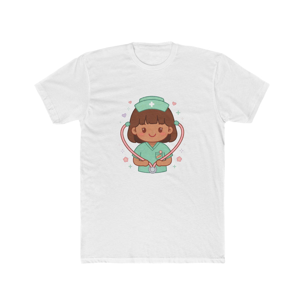 Kawaii Nurse Tee – Brown Hair / Medium Skin
