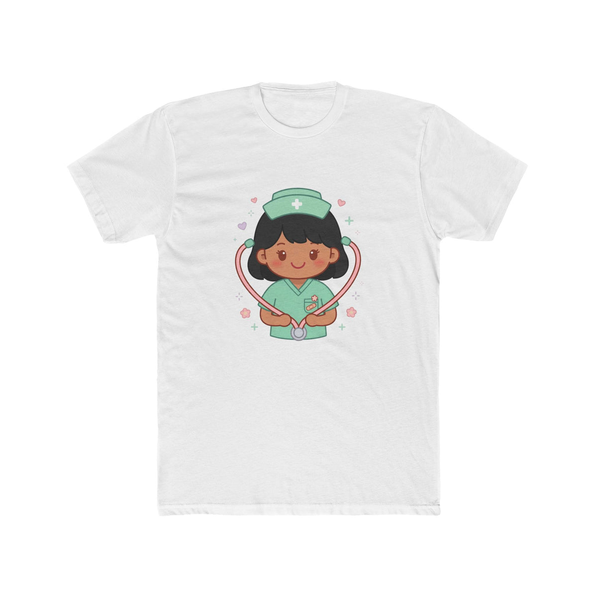 Kawaii Nurse Tee – Black Hair / Medium Skin
