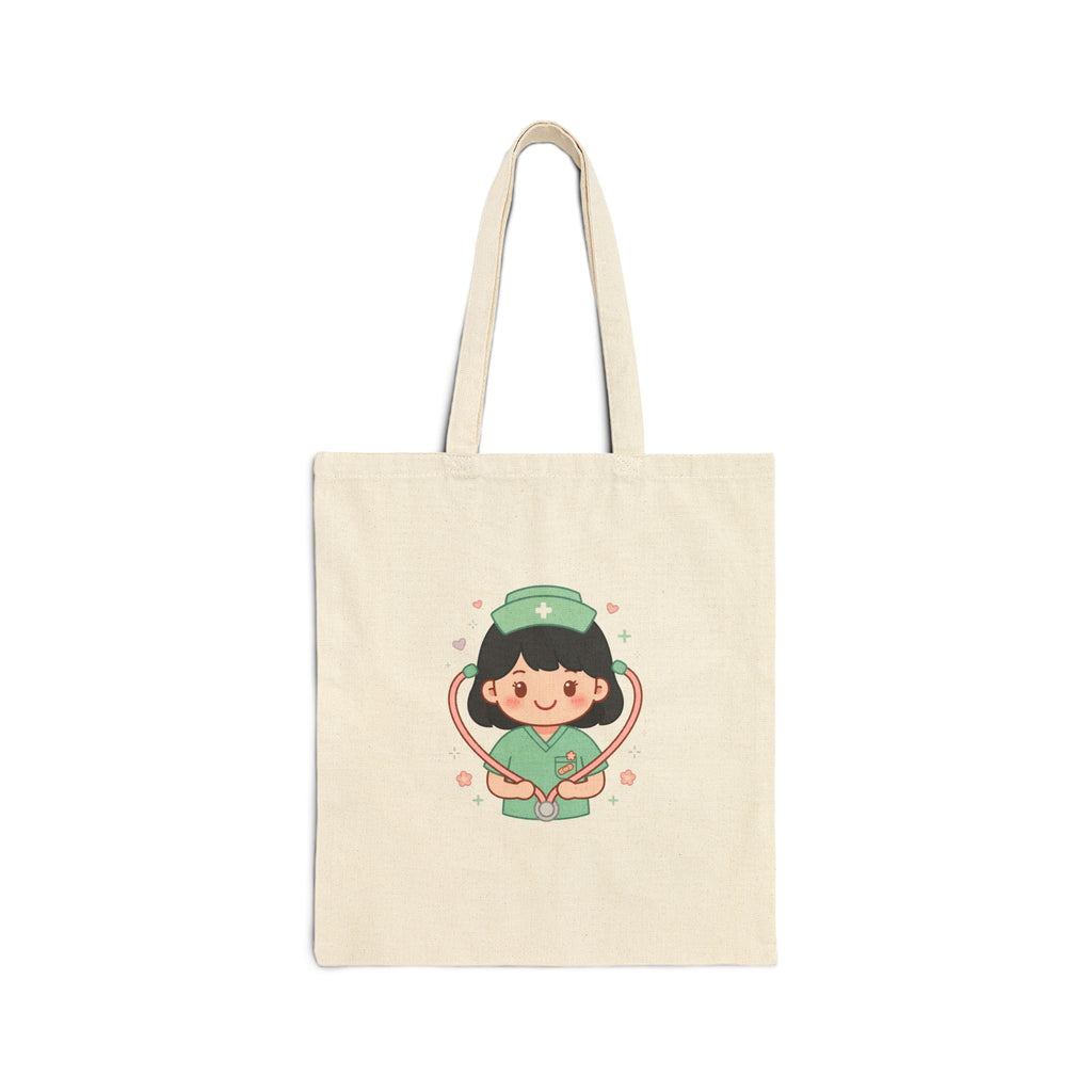 Kawaii Nurse Tote – Black Hair / Fair Skin