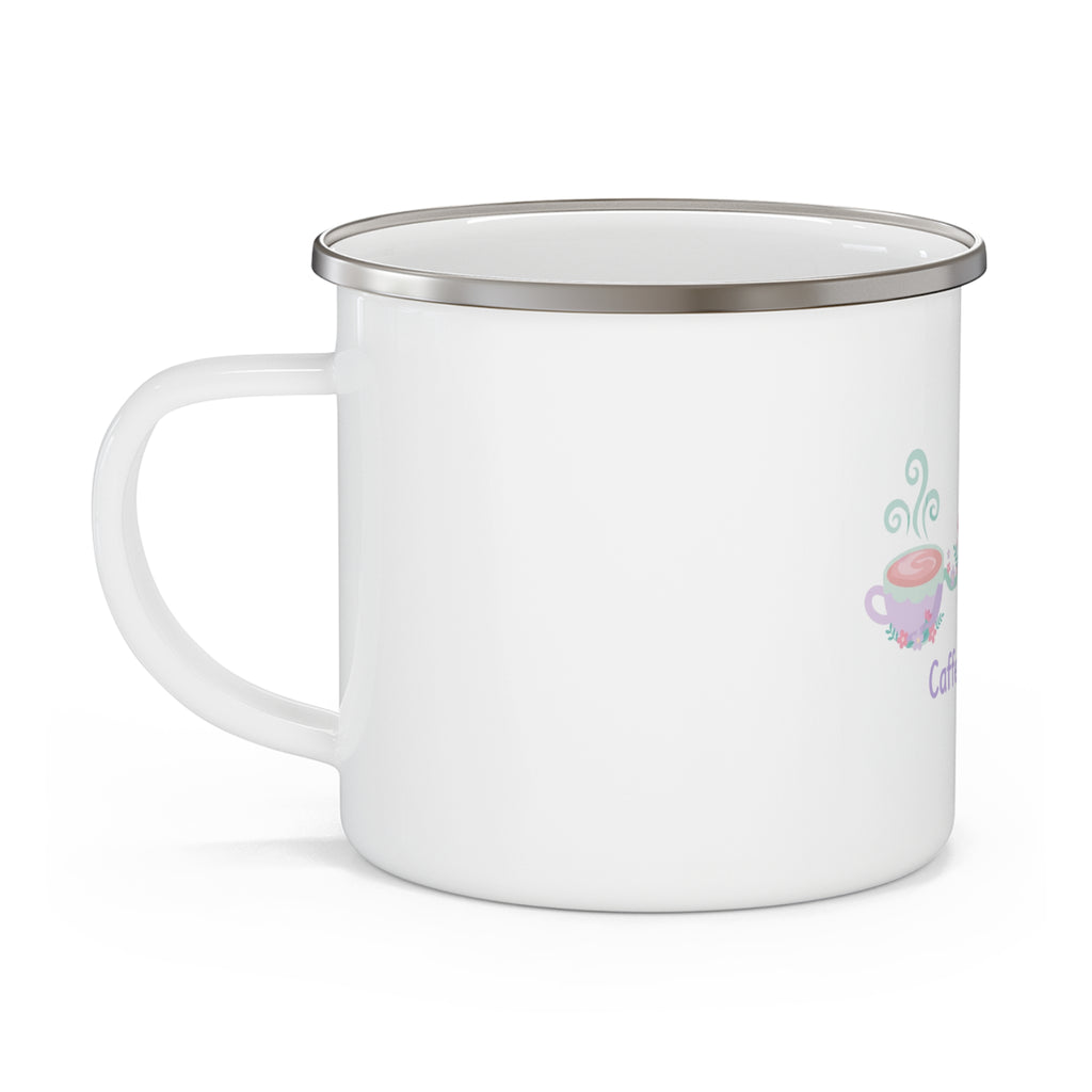 Caffeine & Care Enamel Camping Mug