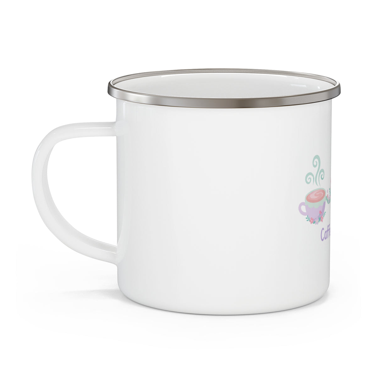 Caffeine & Care Enamel Camping Mug