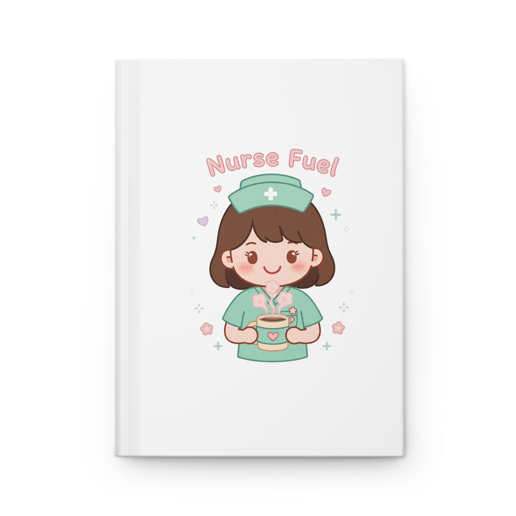 Nurse Fuel Hardcover Journal – Brown Hair / Fair Skin