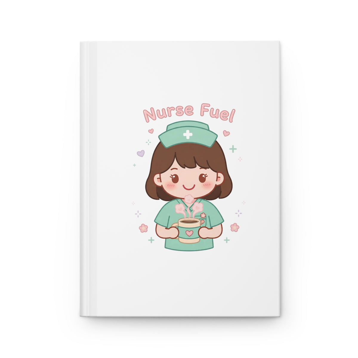 Nurse Fuel Hardcover Journal – Brown Hair / Fair Skin