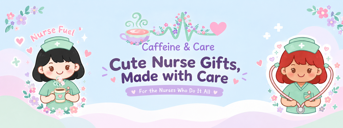 Caffeine & Care - Cute Nurse Gifts, Made with Care