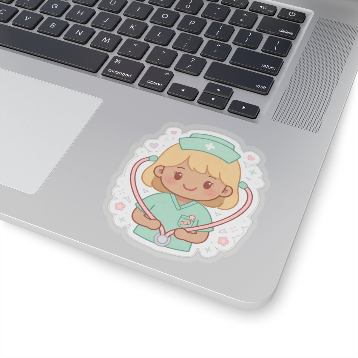 Kawaii Nurse Sticker – Blonde Hair / Medium Skin