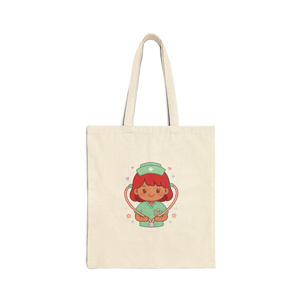 Kawaii Nurse Tote – Red Hair / Medium Skin