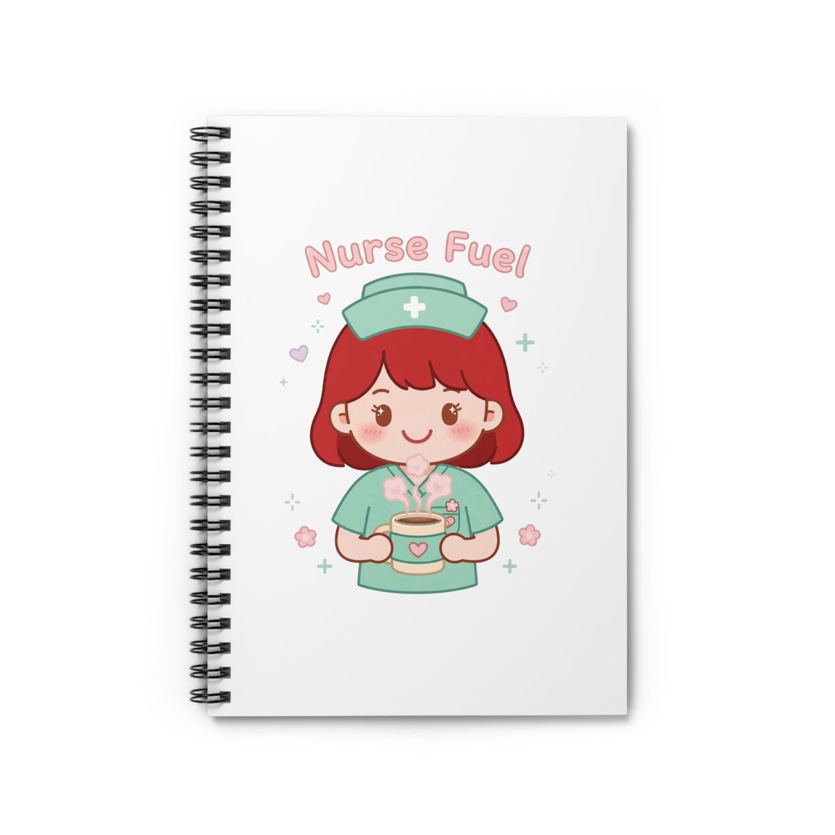 Nurse Fuel Spiral Notebook – Ruled – Red Hair / Fair Skin