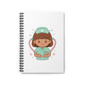 Kawaii Nurse Spiral Notebook – Ruled – Brown Hair / Medium Skin