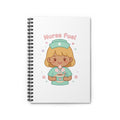 Nurse Fuel Spiral Notebook – Ruled – Blonde Hair / Medium Skin