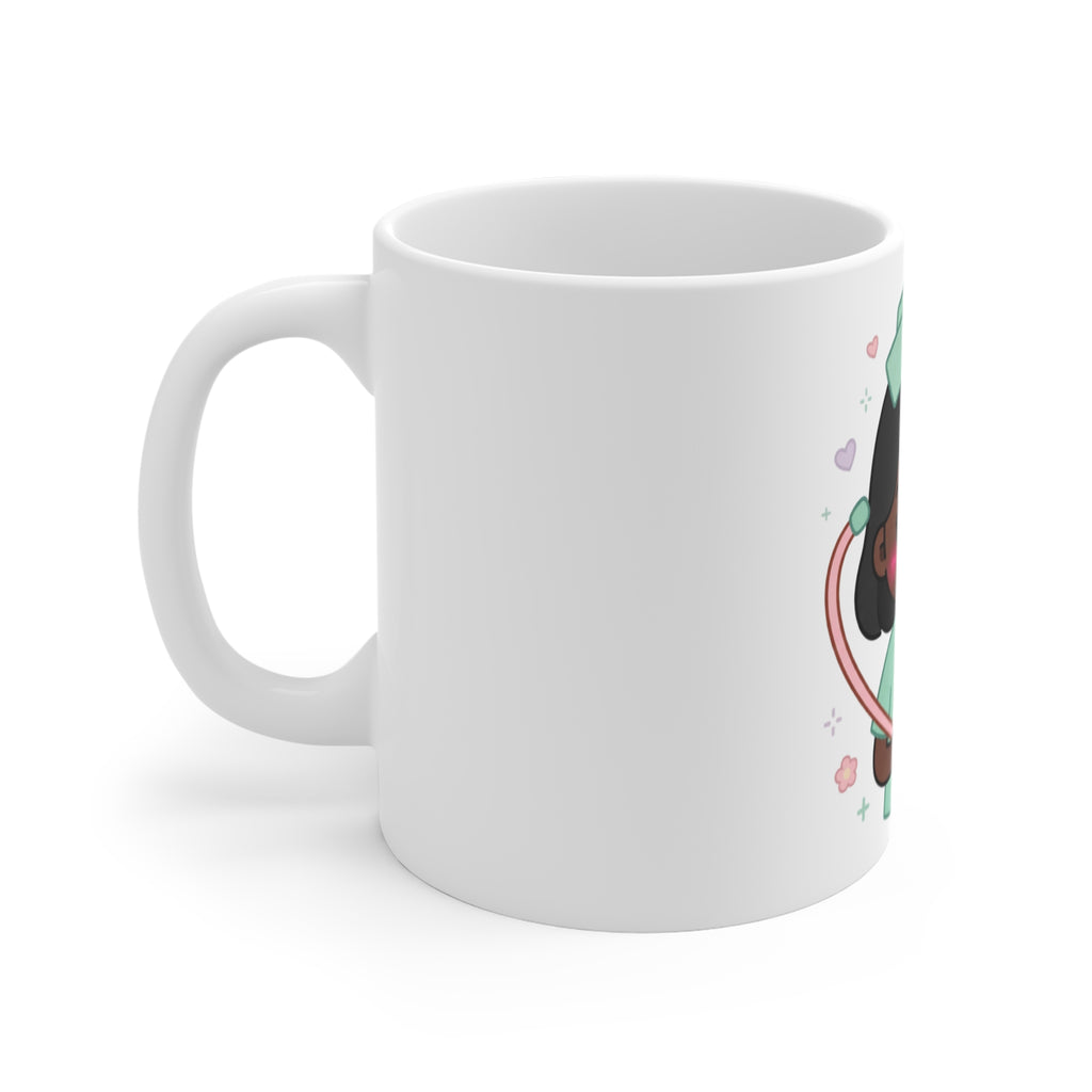 Kawaii Nurse Mug – 11oz (Black hair / Deep skin)
