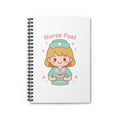 Nurse Fuel Spiral Notebook – Ruled – Blonde Hair / Fair Skin