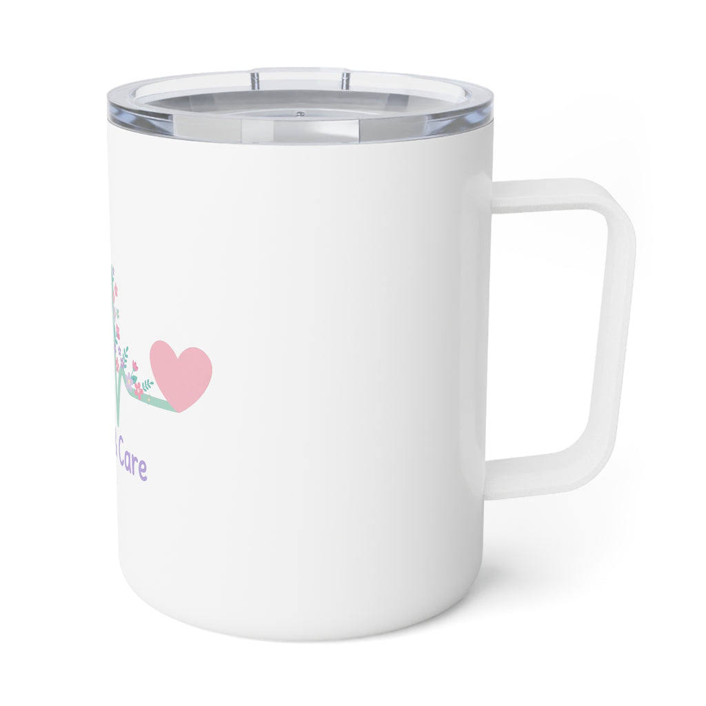 Caffeine & Care Insulated Coffee Mug – 10oz