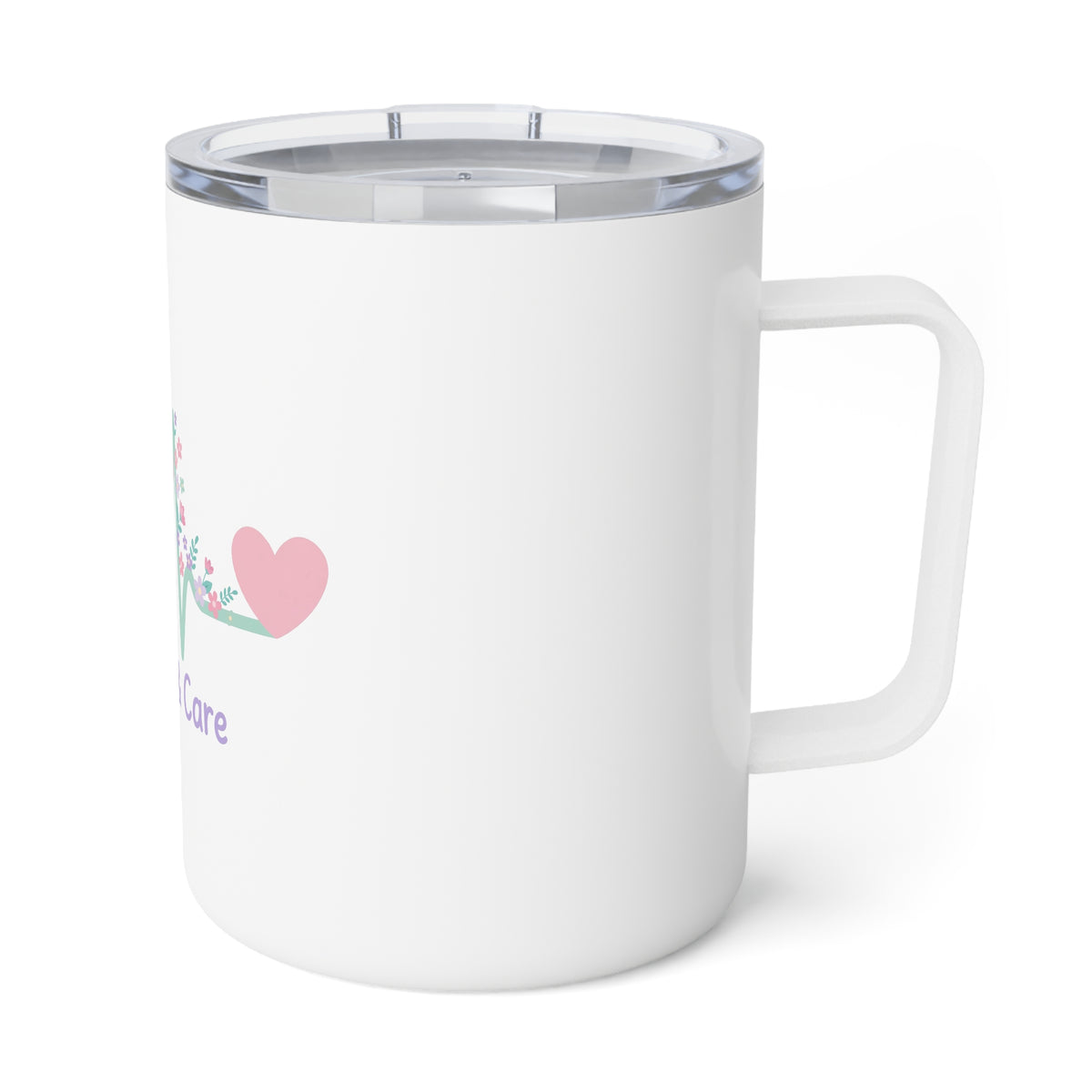 Caffeine & Care Insulated Coffee Mug – 10oz