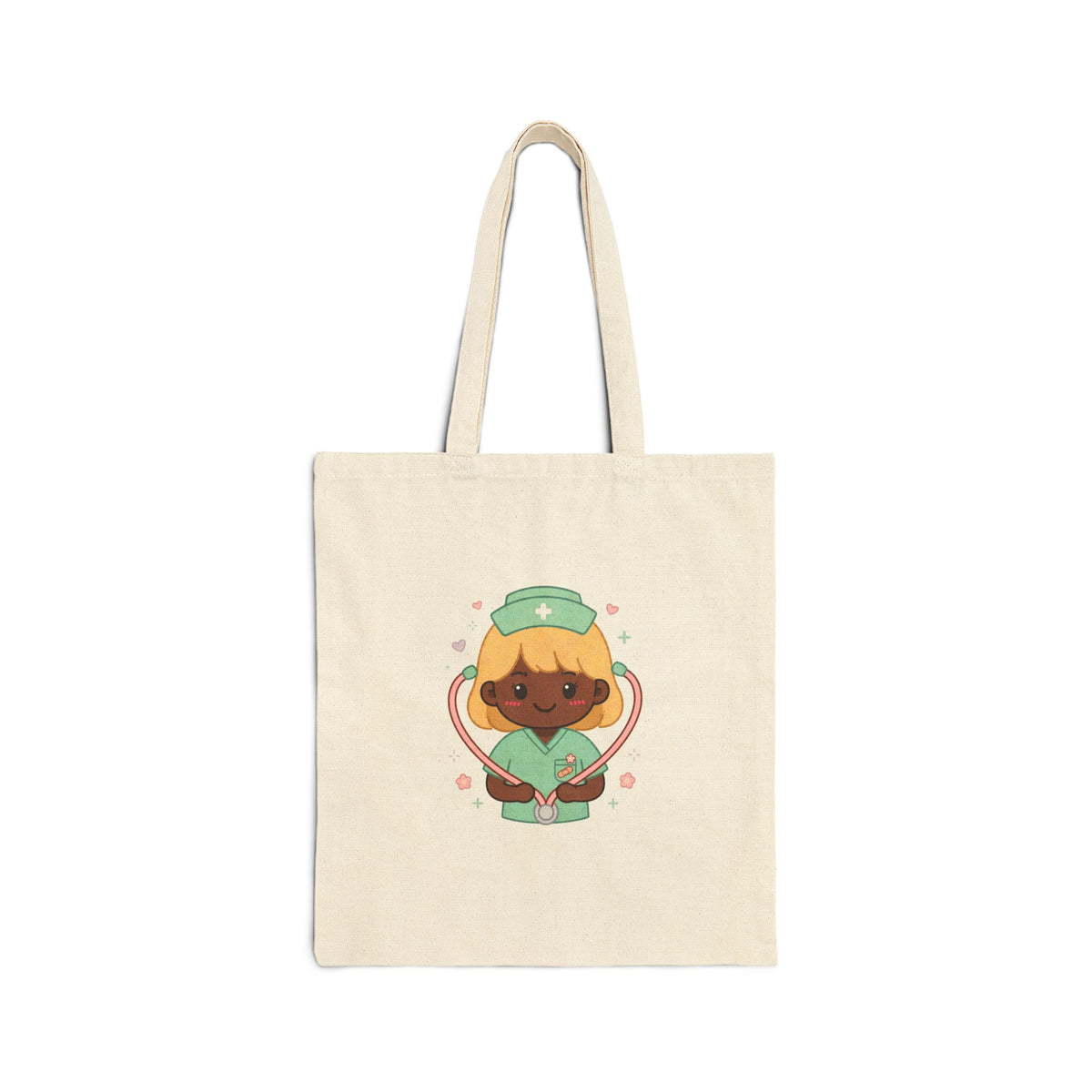 Kawaii Nurse Tote – Blonde Hair / Deep Skin