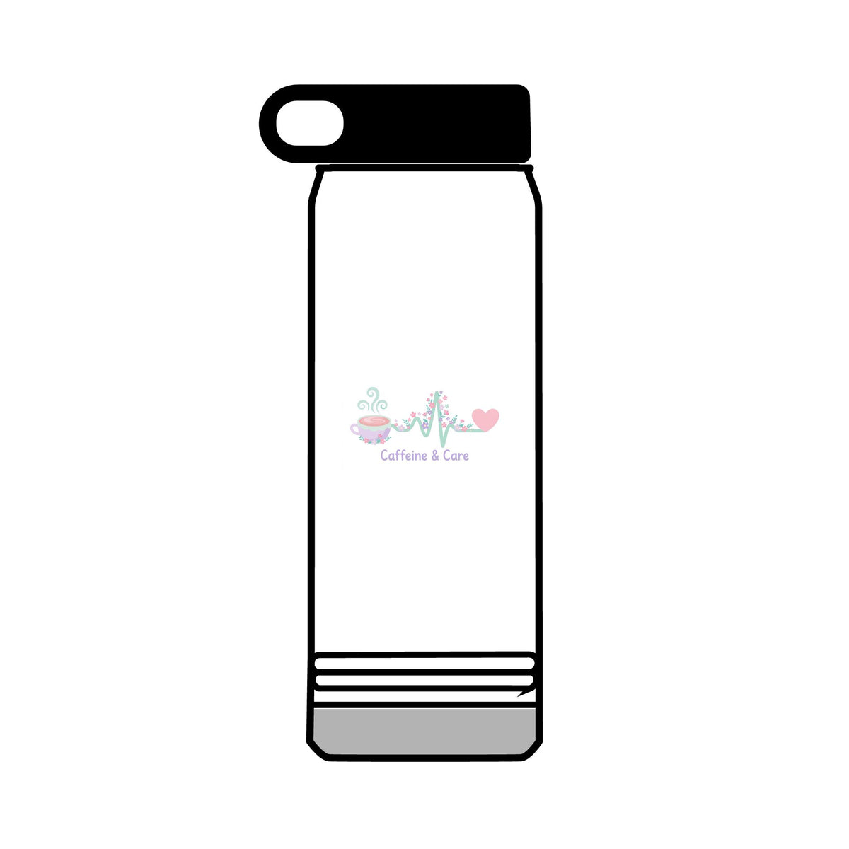 Caffeine & Care Water Bottle – 32oz