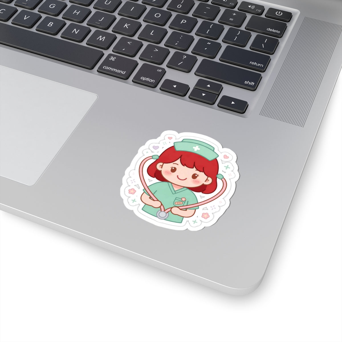 Kawaii Nurse Sticker – Red Hair / Fair Skin