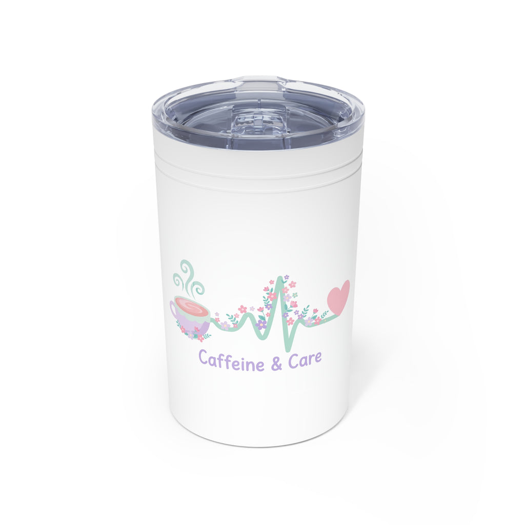 Caffeine & Care Vacuum Tumbler – 11oz
