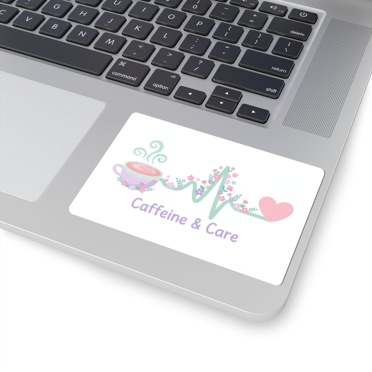 Caffeine & Care Sticker – Brand Mark