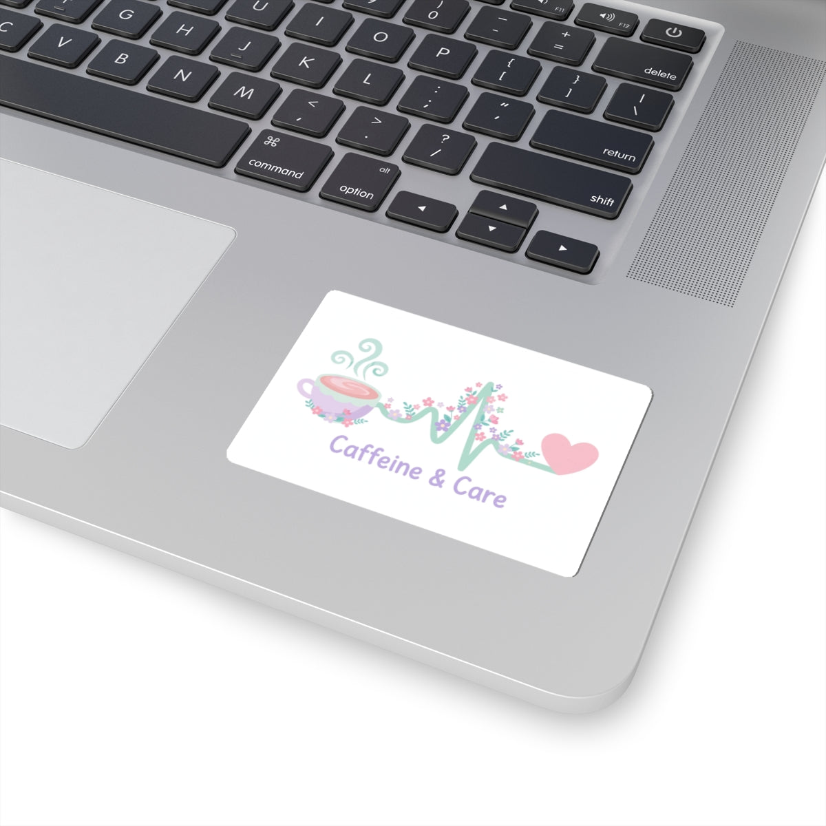 Caffeine & Care Sticker – Brand Mark
