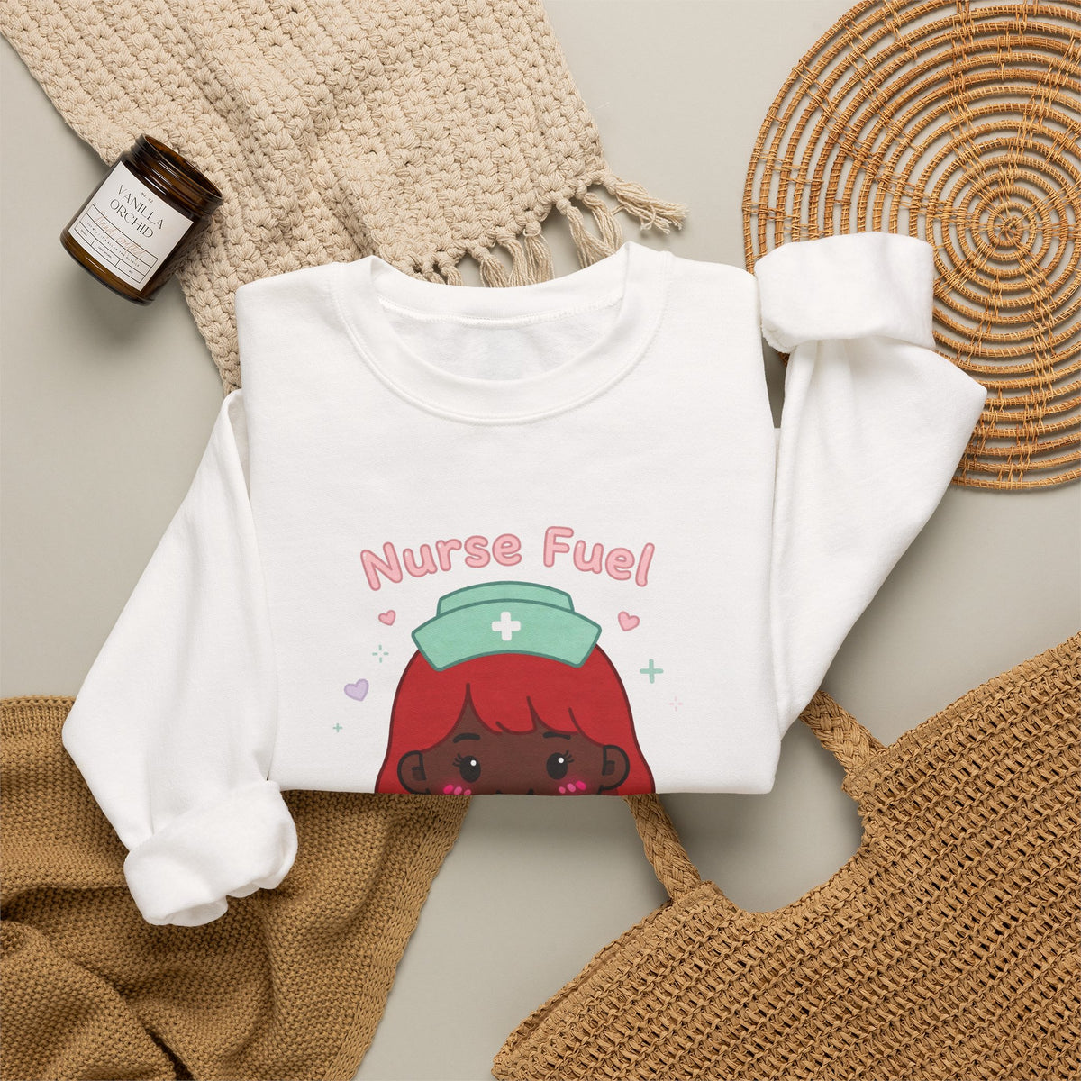 Nurse Fuel Sweatshirt – Red Hair / Deep Skin
