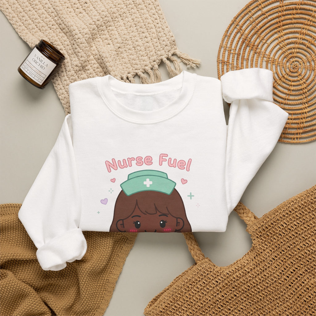 Nurse Fuel Sweatshirt – Brown Hair / Deep Skin