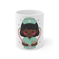 Kawaii Nurse Mug – 11oz (Black hair / Deep skin)